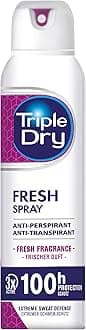 Triple Dry For Women | Fresh Fragrance Anti-Perspirant Spray 150ml | 100-Hour Protection Against Excessive Sweating | Fights Odour & Night Sweats | Triple Active Formula | Clinically Proven | Female