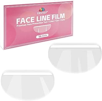 EBANKU Shower Face Eye Shields, 50Pcs Shower Visors Plastic Face Shield Eyelash Shield Makeup Protective Eyebrow for Shower Hairspray Eyelash Extensions Eye Eyelid Surgery Aftercare