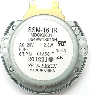 6549W1S013H Microwave Oven Turntable Stirrer Motor SSM-16HR 6549W1S013H for LG & Kenmore Replaces 1352889 6549W1S013D AH3529216 EA3529216 PS3529216