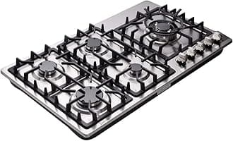34 Inch Gas Cooktop Dual Fuel Sealed 5 Burners Stainless Steel Drop-In Gas Hob DK258-A08 Gas Cooker