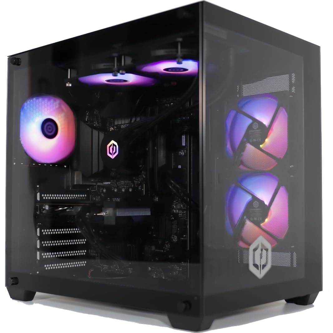 CyberPowerPC Luxe Gaming PC - Intel Core i7 12700KF, Nvidia RTX 5070, 32GB RAM, 1TB NVMe SSD, 650W PSU, Wi-Fi, Windows 11, Liquid Cooling, Ark