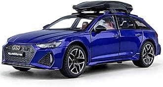 MTG Metro Toys & Gift - Audi RS6 Avant | 1:24 Scale | Big Size Diecast Model Alloy Metal Pull Back Toy car for Kids with Openable Doors & Light, Music Toy Vehicle for Kids 【Colors as Per Stock】