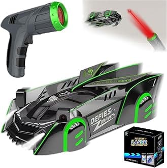 Mineup Wall Climbing Car, Laser Remote Control Cars Toys, Zero Gravity Laser Remote Control Cars, Rc Car Toys for 16+ Year Old Boys Gifts, Birthday Gift Boy Girls (Green)
