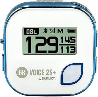 Golf Buddy Voice 2 SE Talking GPS Rangefinder, 20 Hours Battery Life Golf Distance Range Finder, Preloaded with 40,000 Worldwide Courses, Easy-to-use Golf Navigation for Hat (Blue)