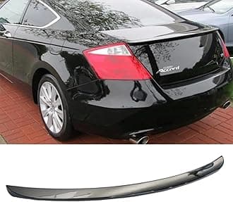 Gloss Black Rear Trunk Lip Spoiler Wing Compatible with Honda Accord Coupe 2DR EX/EX-L/LX-S 2008 2009 2010 2011 2012 Accessories