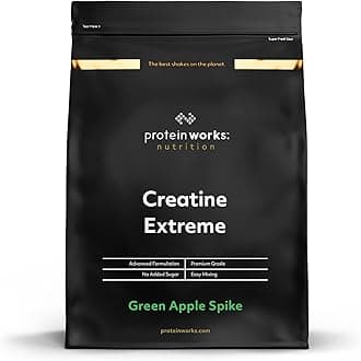 Protein Works - Creatine Extreme Powder, Creatine Formula, Premium Grade Supplement For Lean Muscle Growth, With Beta Analine, Green Apple Spike, 400 g