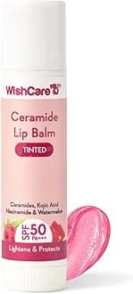 WishCare Tinted Lip Balm with SPF 50 PA+++ – Enriched with Niacinamide, For Women, 5g
