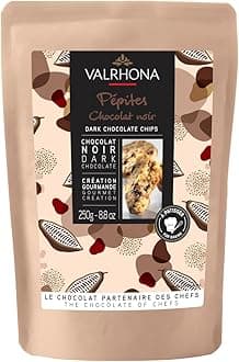Finest Dark Chocolate Chips for Baking - 52% Cocoa, A Perfect Fusion of Premium Dark Cocoa Flavor, These Gourmet Chocolate Chips are Ideal for Cookies, Muffins, Brioches, and Pastries