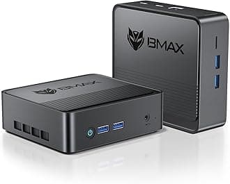 Bmax B3 Mini PC, Intel N5095(Up to 2.9GHz), 8GB DDR4/256GB SSD, Mini Desktop Computer, 4K Dual Screen Display/WiFi5/Dual HDMI/USB 3.0/BT4.2 Push-Pull Cover Micro Pc Business, Office, Home
