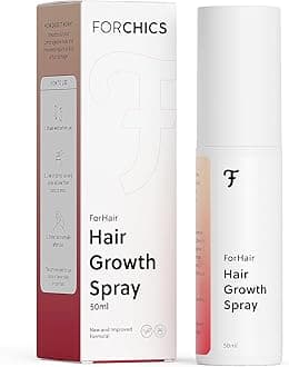 - ForChics Hair Growth Serum for Women- Results in 4 Weeks- Hormone Free Hair Regrowth Treatment - For Thinning Hair Loss - Fast Absorbing Non-Greasy Scalp Spray 50ml
