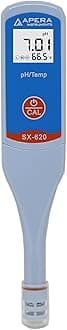 AI223 SX620 pH Pen Tester Kit with 0.01 pH accuracy, 3-point Auto. Calibration ATC 60 Degree C, Plastic; Glass