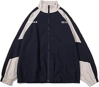 Women Windbreaker Jacket Y2k Varsity Jackets Oversized Vintage 90s Jacket