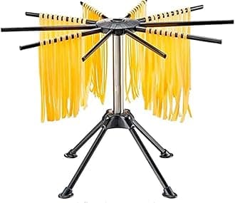 Vivo Technologies Pasta Drying Rack Noodle Stand with 10 Bar Handles Collapsible Spaghetti Drying Rack Foldable Spaghetti Household Noodle Dryer for Homemade Fresh Spaghetti