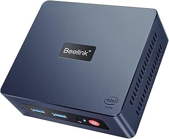 Beelink Business Mini Pc N5095 (4C/4T up to 2.9GHz) 8G RAM 256G SSD, Gigabit Ethernet, USB 3.0, 4K Dual HDMI Wi-Fi5 BT4.0, Auto Power On Wake On LAN, Reliable office mini computer