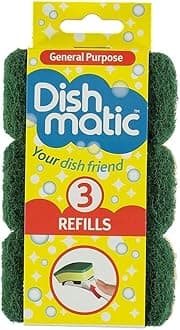 Caraselle 3 x Dishmatic Refill Sponges