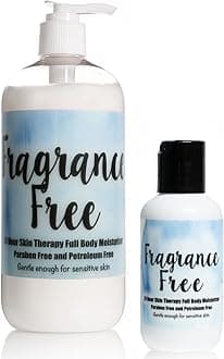 The Lotion Company 24 Hour Skin Therapy Lotion Combo Kit - Fragrance-Free, Zero Scent, Gentle Moisturizer for Sensitive Skin, Non-Greasy, Hydrating All-Day Care, Made in USA w/ travel size