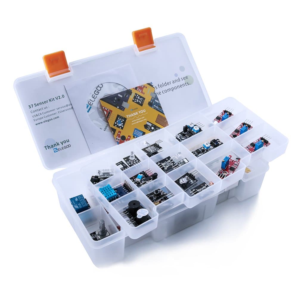 ELEGOO Upgraded 37 in 1 Sensor Modules Kit
