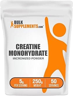 BulkSupplementscom Creatine Monohydrate Powder (Micronized) - Creatine Powder - Vegan Pre Workout - Weight Gainer for Women - Pre Workout Women - Bodybuilding Supplements (250 Grams - 8.8 oz)