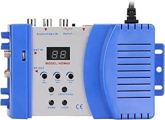 VHF/UHF Modulator-AV to RF Converter Modulator-PAL/NTSC TV Format Output-HD AV to RF Modulator for Home TV(#1)