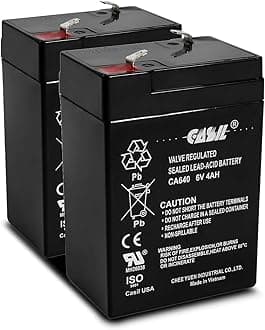 Casil 6V 4Ah Replacement Battery Compatible with Jialee JL3-XM-4 2 Pack