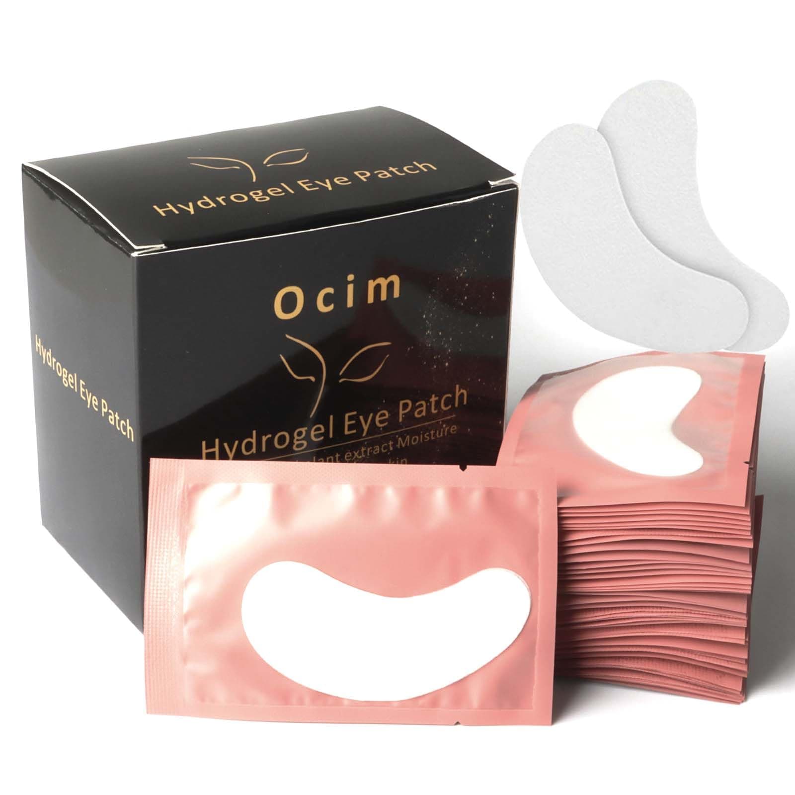 Ocim 100 Pairs Eye Gel Pads Lash Extensions, Lint Free Under Hydrogel Eye Patch for Eyelash Extension/Tinting