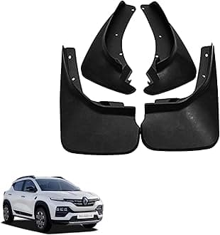 Autokaar O E Type Car Mud Flap Box Shape Splash Protection Guard Tyre Flap Complete Set of Front & Rear Tires for Renault Kiger