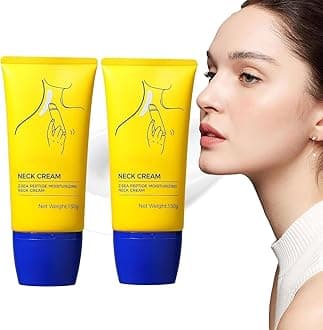 Neck Cream, Neck Firming Cream, ne-ck cream with Roller, ne-ck cream Peptide Moisturizing neck cream, Tighten and Lift neck cream, Firm and Lift Sagging Skin (2PCS, 150g)