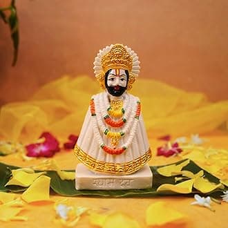 Servdharm Khatu Shyam Ji Murti for Home and Gifting | 6" Resin Baba Baba Khatu Shyam Ji Idol Statue | Decorative Showpiece for Pooja and Home Decor
