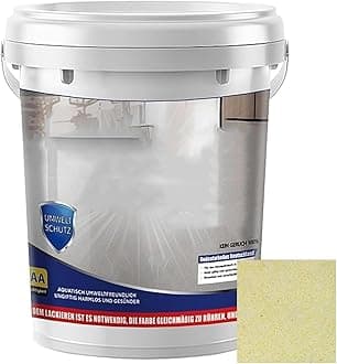 Epoxy Colored Sand Floor Paint, High Gloss Marble Effect Garage Coating, Waterproof & Non-Slip Self-Leveling Epoxy Floor Coating (Beige)