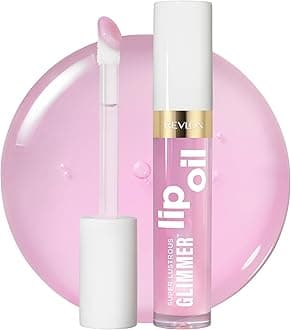 Super Lustrous Glimmer Lip Oil, Moisturizing & Tinted, Shiny Finish, Made with Plant-Based Squalane, 005 Vio-lit, 0.13 fl oz