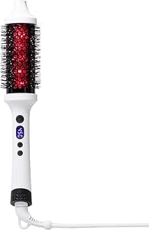 BondiBoost Infrared Thermal Bounce Brush - Heat Style with Infrared Technology, Aloe-Infused Bristles for Shine & Frizz Control, Adjustable Temperature, UK Plug