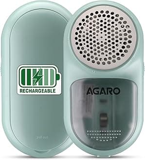 AGARO LR2007 Lint Remover, Rechargeable, for Woolen Sweaters, Blankets, Jackets, Burr Remover, Pill Remover From Carpets, Curtains