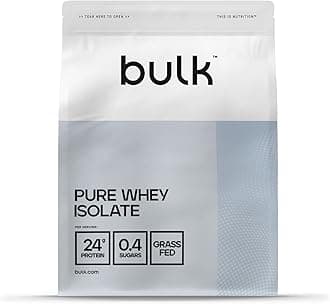Bulk Pure Whey Isolate 90 | Chocolate Malted Honeycomb | 25g Protein per Serving | Ultra-Filtered | Low Sugar | Low Fat | Fast Absorption | Supports Muscle Maintenance | 1kg | High Protein Shake