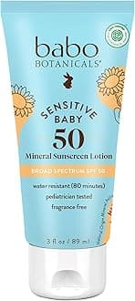 Baby Skin Mineral Sunscreen SPF 50 For Unisex 3 oz Sunscreen