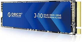 ORICO NVMe SSD 2TB M.2 with Heatsink, Up to 3100MB/s PCIe Gen3x4 2280 Internal Solid State Drive, SLC Cache 3D NAND, Compatible with Laptop and PC Desktops -J10