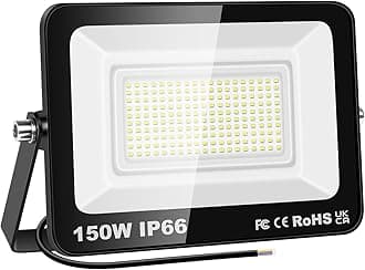 PICAA 150W LED Flood Lights Outdoor, Super Bright Security Lights, IP66 Waterproof Floodlight, Cold White (6500K) Wall Light, Perfect for Garden, Yard, Garage, Patio,Warehouse, Parking Lot