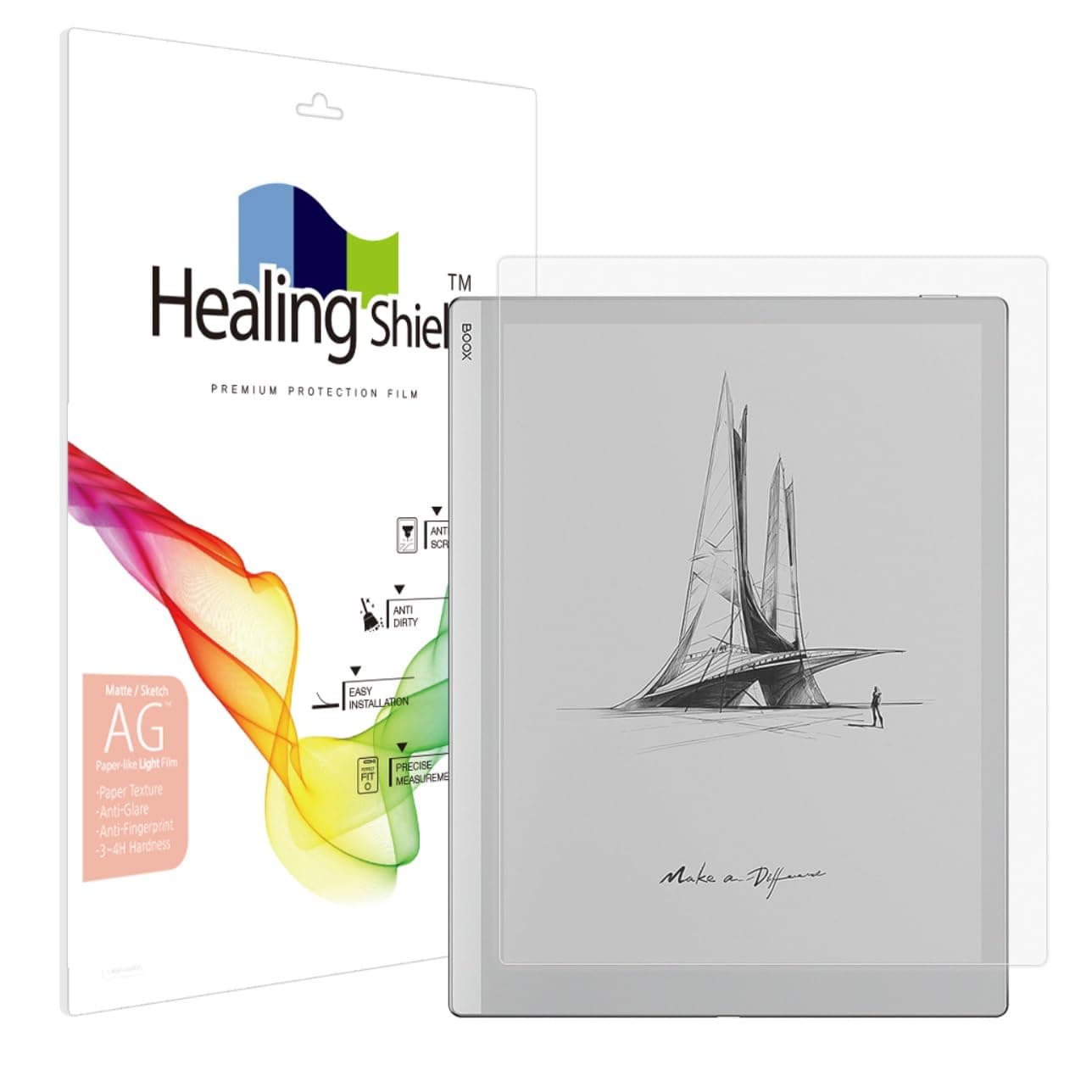 Healing Shield Screen Protector for Onyx Boox Go 10.3, Light Paper Texture Feeling Matte Film-AGPL-Go10.3