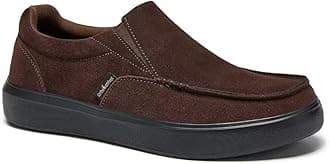 OrthoComfoot Men's Orthopedic Slip-Ons Shoes, Light-Weight Arch Support Walking Loafers with Anti Slip Sole, Comfortable Casual Slip on Shoes for Foot and Heel Pain Relief