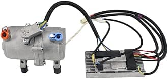 Automotive Air Conditioning Electric Compressor, 12V Air Conditioner Compressor Retrofitted with Fuel Free Electric New Energy Compressor (12V)