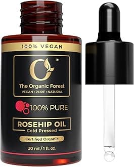 100% Plant Based Rose hip oil cold pressed organic | RoseHip Oil for Face & Skin, Natural Moisturizer, Hydrating & Nourishing, Non-Greasy - For All Skin Types