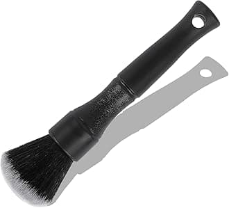 Car Detailing Brush, Ultra Soft Car Detail Brush Kit for Elegant Surfaces, Auto Scratch-Free Cleaner Kit for Car Interior & Exterior, Wheels, Dashboard, Engine Bay (Short Handle)