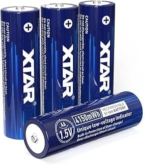 XTAR aa Batteries 1.5V Battery 4150mWh (4pcs 1.5V AA 4150mWh)