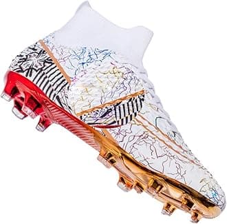 HESBITEULMen Soccer Cleats Women Indoor Outdoor Unisex Football Shoes Adult Ankle Boots