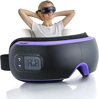 OSITO Eye Massager with Heat FSA HSA Approved,Eye Massage Mask with Compression,Rechargeable Eye Massager for Dark Circles Eye Dry Eye Strain Eye Bags and Improve Sleep, Ideal Gift for Women/Men