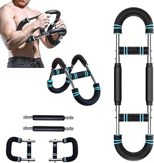 Arm Trainer, Adjustable 20-110lbs Chest Workout Equipment, Portable Arm and Chest Muscle Trainer, Gorilla Bar for Chest Workout, Upper Body Workout Equipment for Men and Women