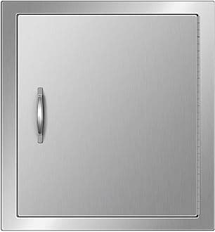 VEVORVEVOR BBQ Access Door 18W x 20H Inch, Vertical Single BBQ Door Stainless Steel, Outdoor Kitchen Doors for BBQ Island, Grill Station, Outside Cabinet