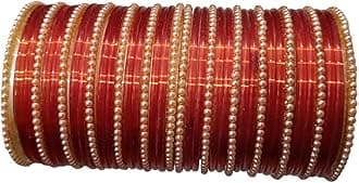 Shuhag glass bangles set