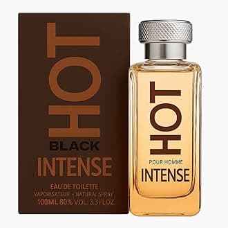HOT Black Intense Perfume for Men | 100ML Parfum man with Bergamot, Pink Grapefruit, Black Pepper, and Amber Notes | Eau de Parfum for Men | Luxury Perfume Men | Gifts for Him