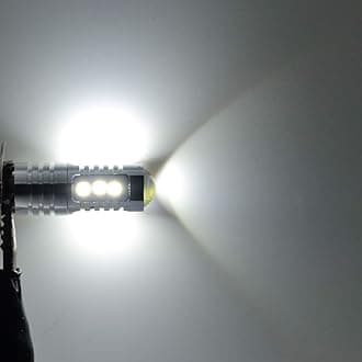 AUTOGINE H3 LED Fog Light Bulbs, 2000 Lumens Extremely Bright 3030-SMD H3 LED Bulbs with Projector for Auto Motorcycle Cars Trucks SUV Fog DRL Lights(6000K Xenon White)