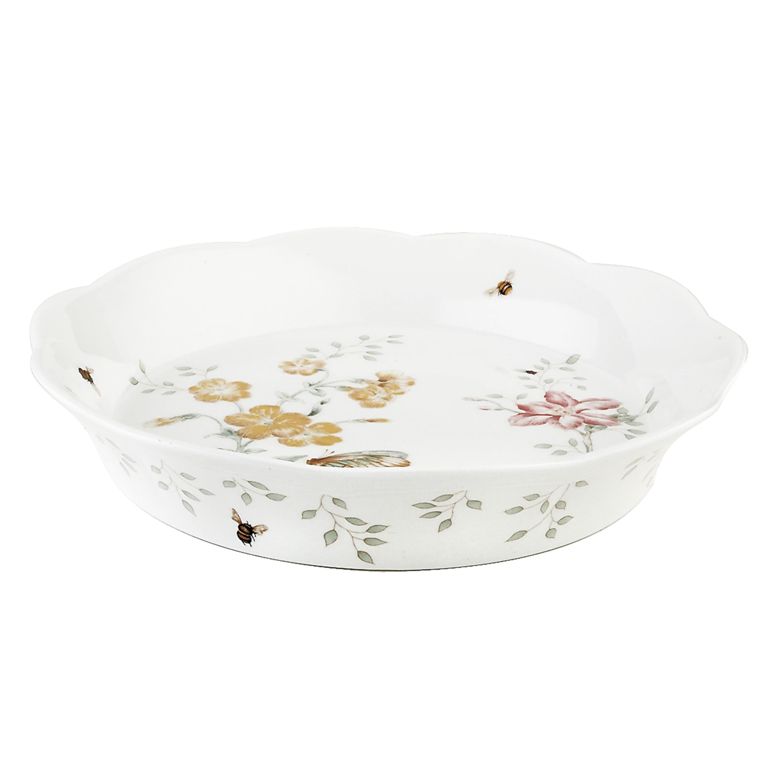 Butterfly Meadow Pie Dish, 1.60 LB, Multi